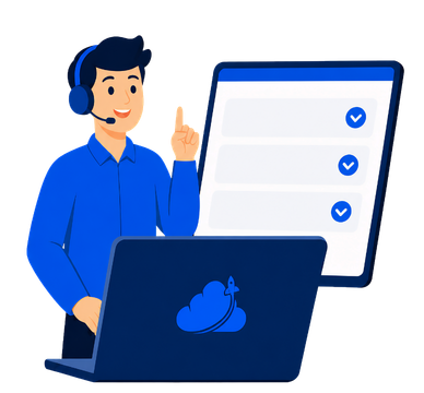 FAQ support illustration